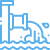 Icono de tratamiento de agua residual.